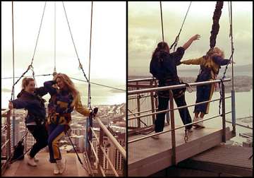 beyonce secretly enjoyed bungee jumping before concert see pics