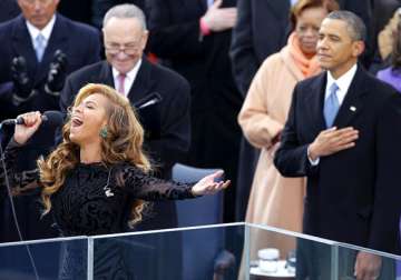beyonce sings national anthem at obama inaugural