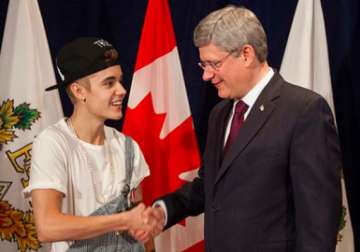 bieber gets honour from canadian prime minister