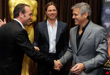 clooney pitt other pals gather for oscar lunch
