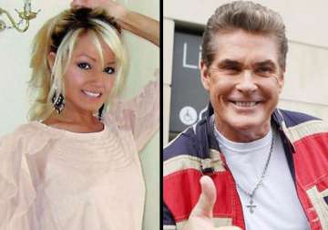 david hasselhoff dating welsh blonde half his age