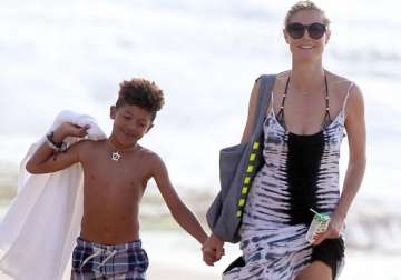 heidi klum saves son from drowning