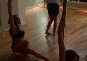 lady gaga attends pole dancing classes