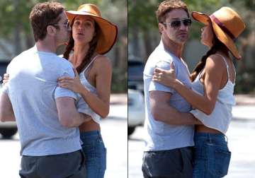 gerard butler caught with hands up girlfriend s top see pics