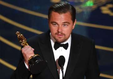 here s how leonardo dicaprio is celebrating his first oscar win