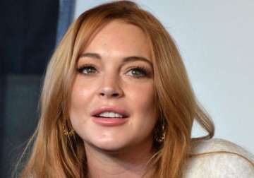 lindsay lohan pretends to be a security guard on jimmy kimmel s live talk show