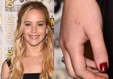 jennifer lawrence has the most un rebellious tattoo ever