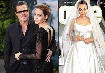 angelina jolie brad pitt wedding first pictures revealed see pics