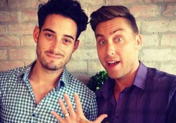 lance bass proposes to michael turchin again