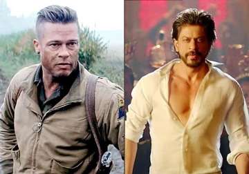 brad pitt s fury to release after shah rukh khan s happy new year in india