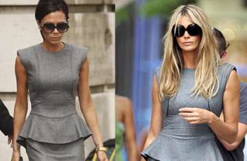 elle macpherson shows off in a victoria beckham dress