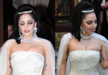 lady gaga to wear simple dress on wedding