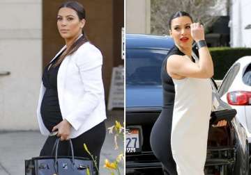 kim kardashian swore she d never get pregnant againg after gaining baby weight see pics