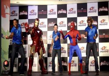 iron man spider man to cheer mumbai indians
