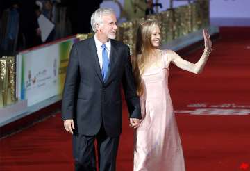 james cameron attends beijing film festival