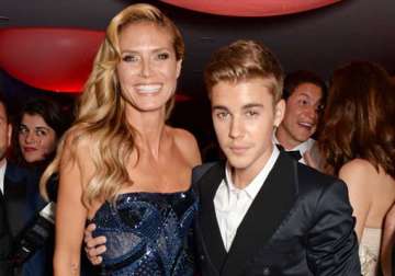 justin bieber was not touching me heidi klum