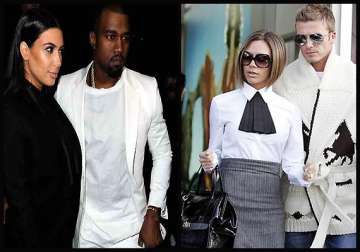 kanye kim find new friends in beckhams