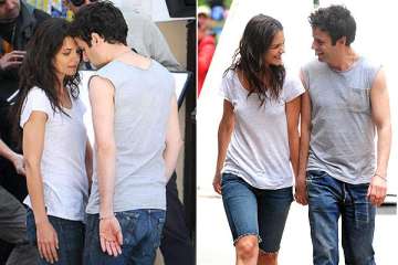 katie holmes teams up with luke kirby