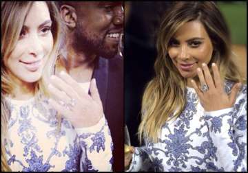 kim kardashian gets engaged to beau kanye on her 33rd birthday see pics