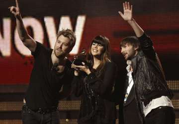 lady antebellum wins song of year grammy trophy