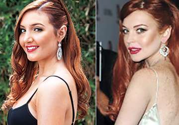 lindsay lohan s half sister tries to copy her look