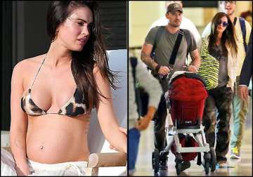 megan fox hopes son will adjust with sibling