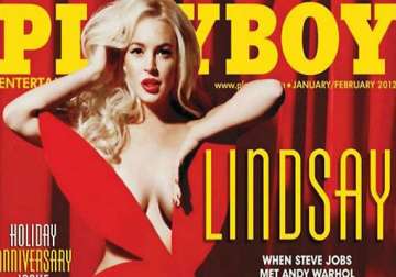 playboy out early as nude lohan photos leak