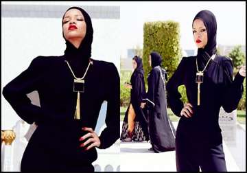 rihanna in trouble over raunchy photo shoot in abu dhabi view pics