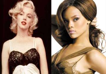 rihanna gets crystal portrait of marilyn monroe