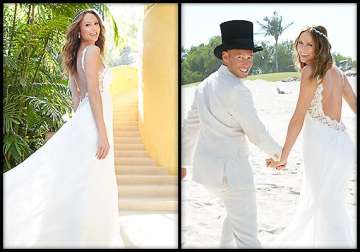 stacy keibler s surprise beach wedding