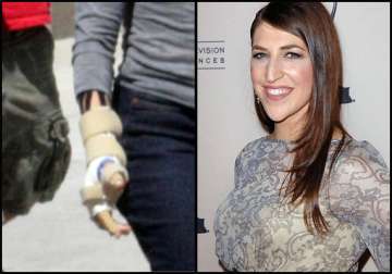 the big bang theory actress mayim bialik still recovering see pics