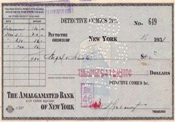 412 cheque that bought superman sold for 160 000