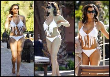 hot jessica wright shows curves in a bizarre bikini see pics