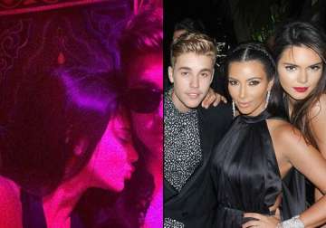 kendall jenner gets cosy with justin bieber at riccardo tisci s birthday party