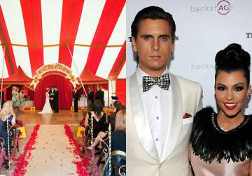 kourtney kardashian scott disick circus themed wedding for the couple