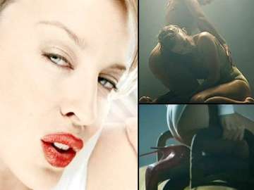 kylie minogue sheds clothes in new raunchy video sexercise see pics