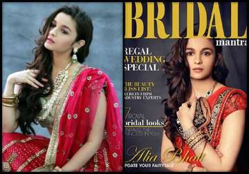 when alia turned bride for bridal mantra behind the scenes pics