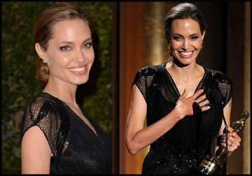 angelina jolie gets humanitarian award view pics