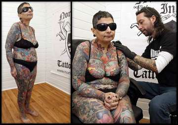 passion for art meet the blind woman who got her entire body tattooed see pics