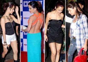 bollywood babes who sizzled in skimpy attires at recent parties