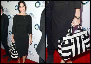 courtney cox s love for striped tote bag