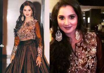 sania mirza s dazzling wedding avatar will force you to shift from red to brown