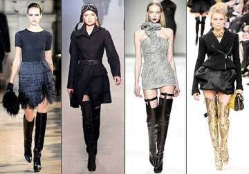 winter trend alert add over the knee boots to your look