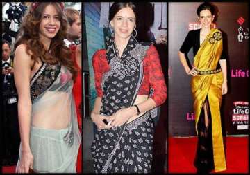 sartorially right kalki gets it right every time she flaunts a sari