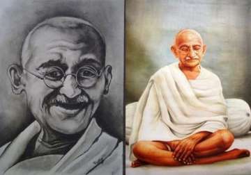 exclusive range of paintings as tribute to gandhi