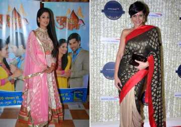 shefali sharma to flaunt mandira bedi s designer saris in tum aise hi rehna