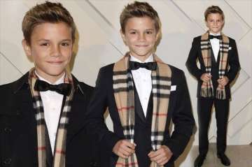 romeo beckham boosts burberry sales