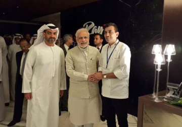 sanjeev kapoor serves a treat for pm modi during uae trip