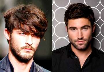 winter fashion match hairstyle with beard