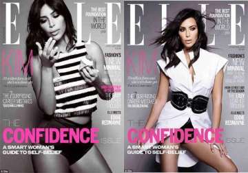 kim kardashian covers up for magazine cover see pics